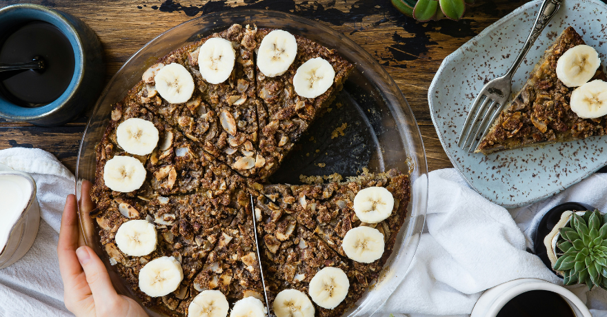 pumpkin banana baked oatmeal high protein