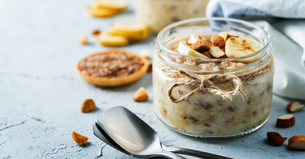 Maple-Coconut Overnight Oats (with Protein) - Alaya Naturals