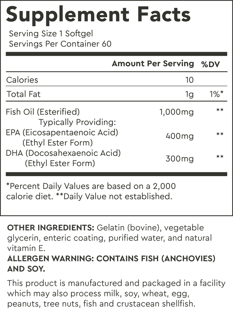 Supplement Facts for Default Title
