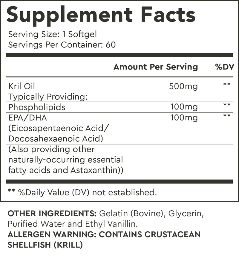 Supplement Facts for Default Title